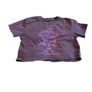 Medusa Crop Top Gray Petrify The Patriarchy Sz L